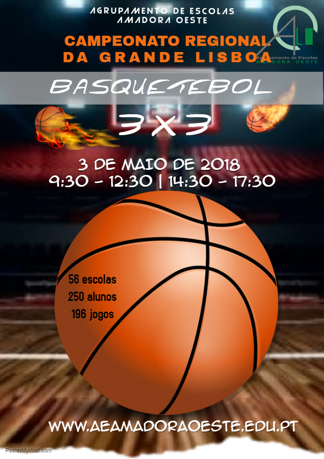 Campeonato basquetebol 3x3 Made with PosterMyWall